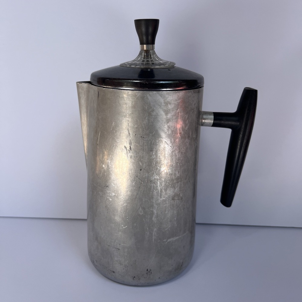 VTG Wear-Ever Aluminum 8 Cup Coffee Percolator 968 Stove Top Made USA Complete